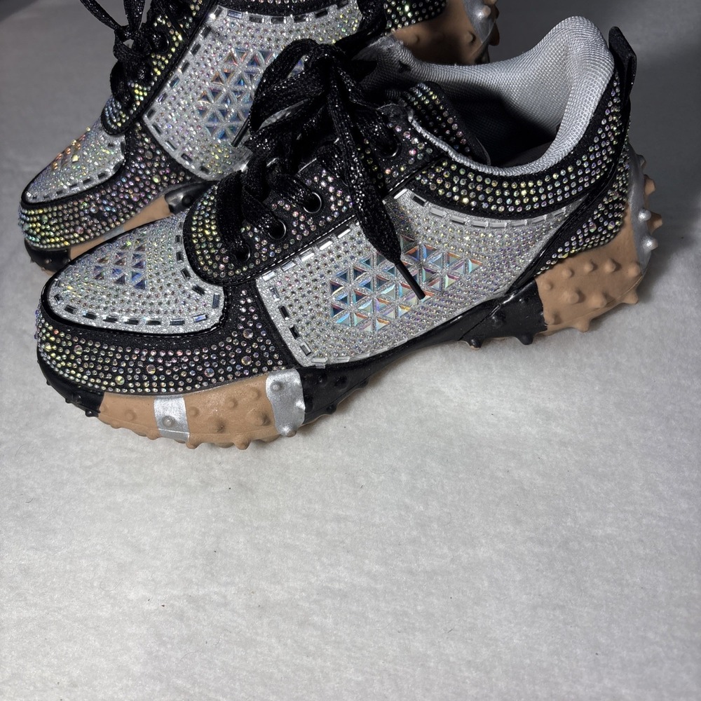 Rhinestone Sneakers Woman 10 - Picture 2 of 9